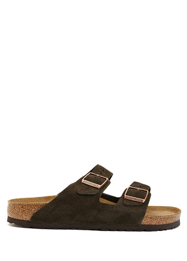 

Темные мужские замшевые тапочки Arizona Birkenstock, коричневый