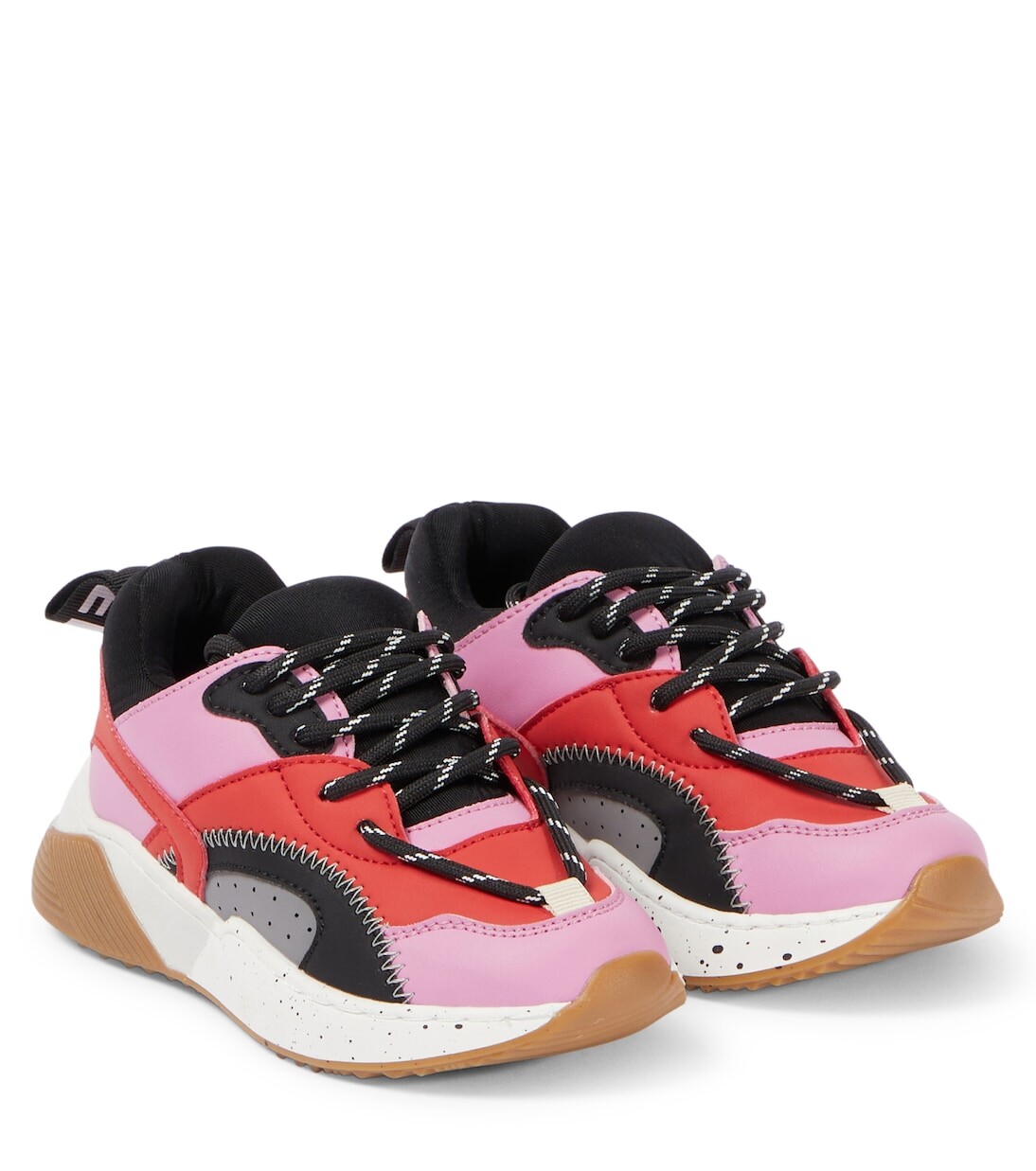 

Кроссовки с цветными блоками Stella Mccartney Kids, мультиколор