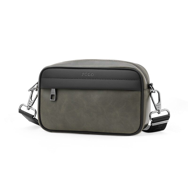 

Мужская сумка через плечо Polo, цвет gray green with black