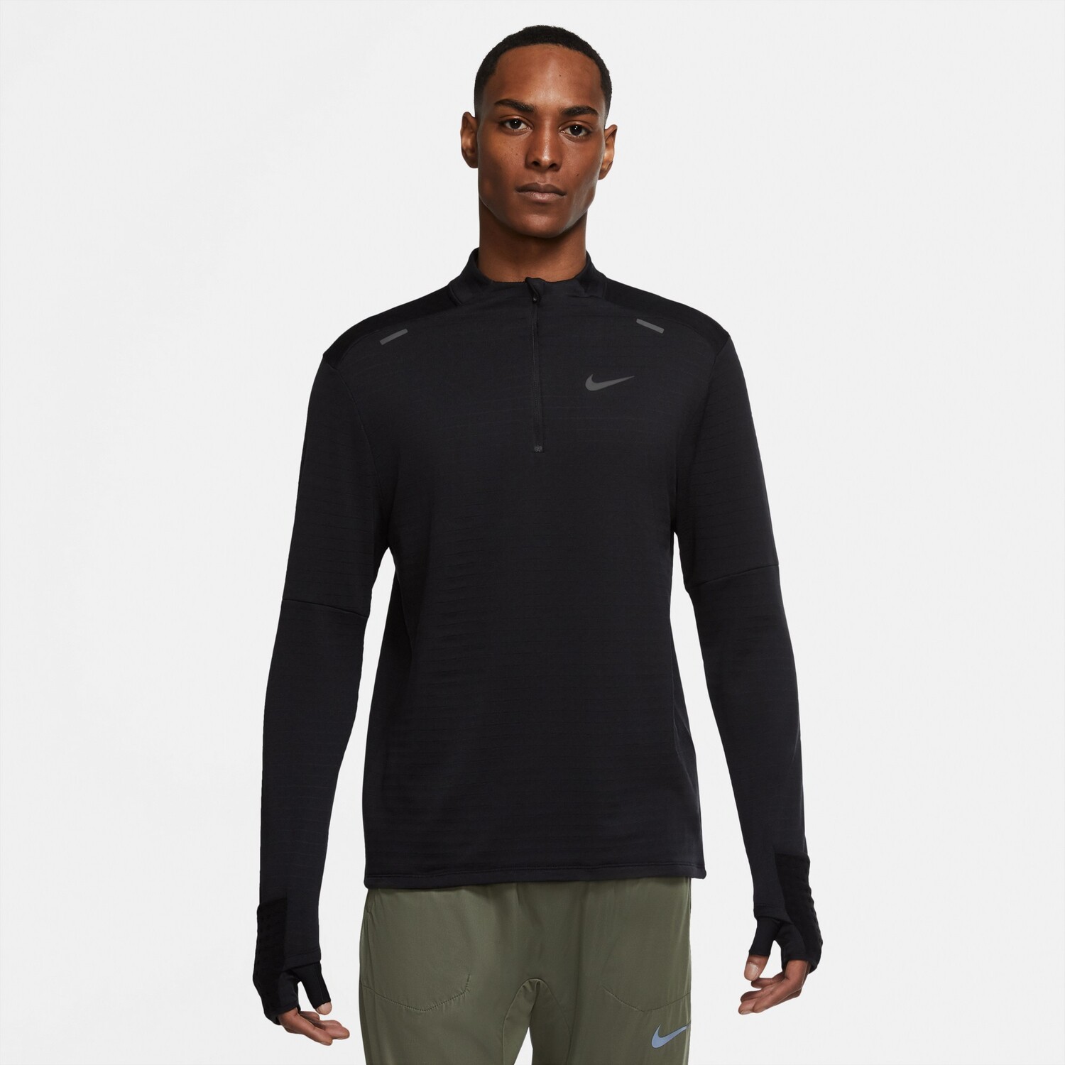 

Футболка Therma-FIT Repel Element с молнией до половины - мужская Nike, черный