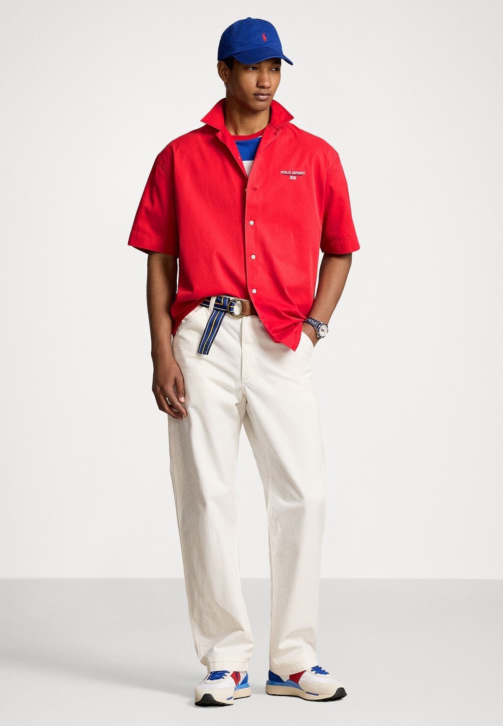 

Рубашка BIG FIT POLO SPORT CHINO CAMP SHIRT Ralph Lauren, красный