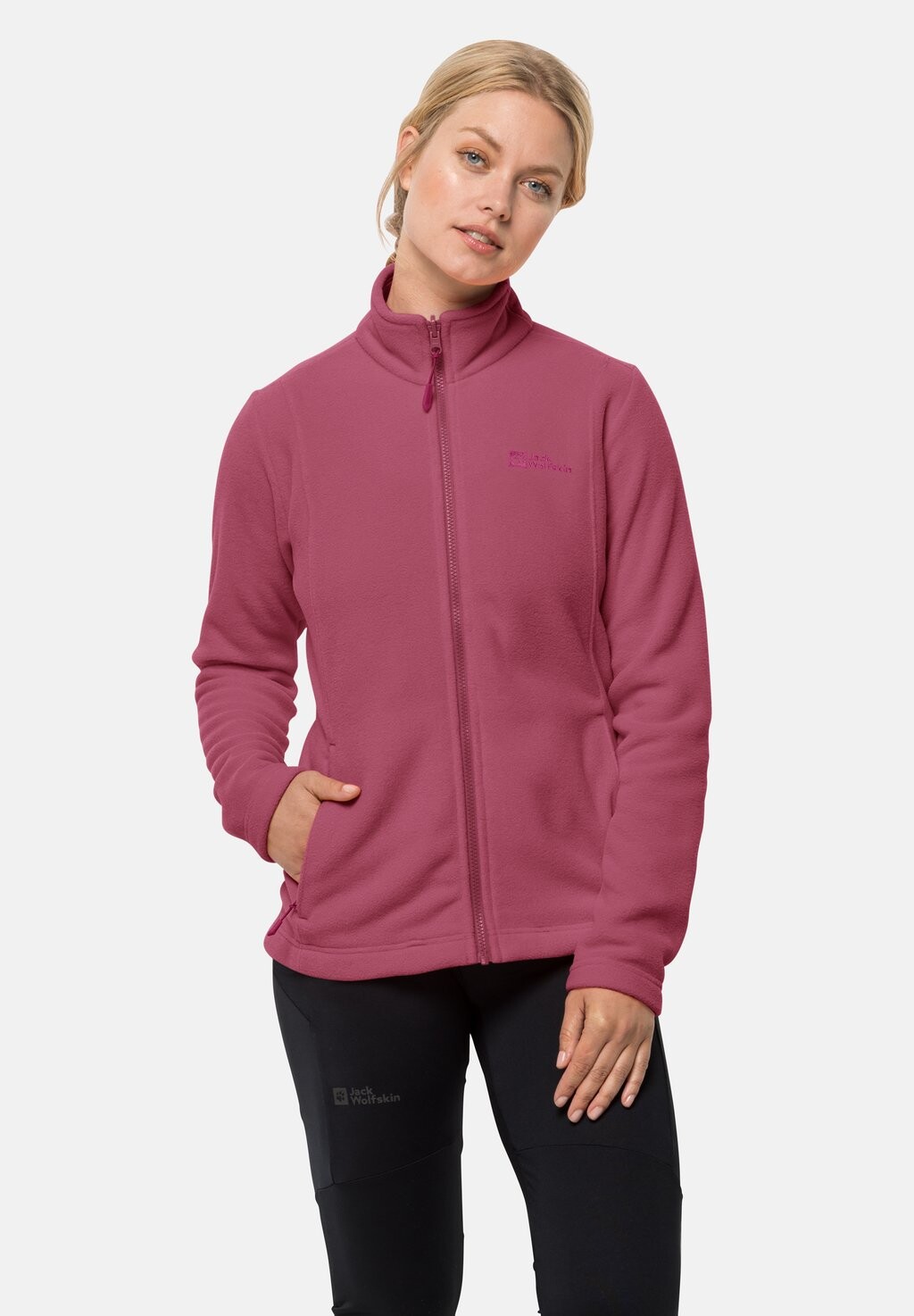 

Флисовая куртка KIRUNA Jack Wolfskin, цвет sangria red