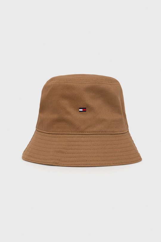 Хлопчатобумажная шапка Tommy Hilfiger, коричневый