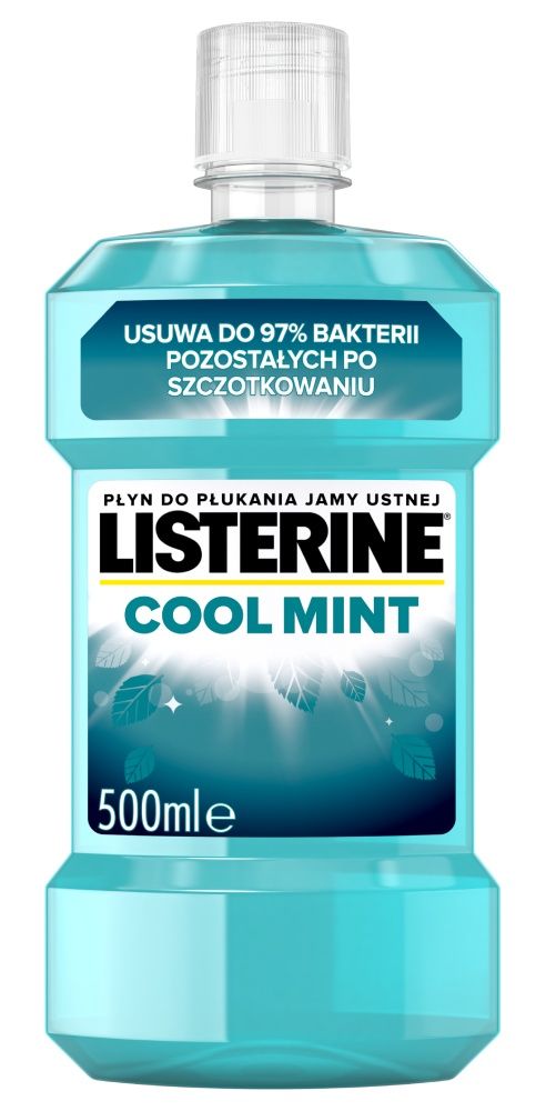 цена Listerine Cool Mint жидкость для полоскания рта, 500 ml