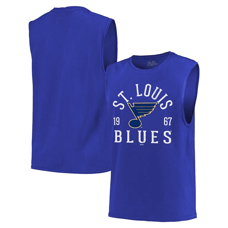 

Майка Majestic Threads St Louis Blues, синий