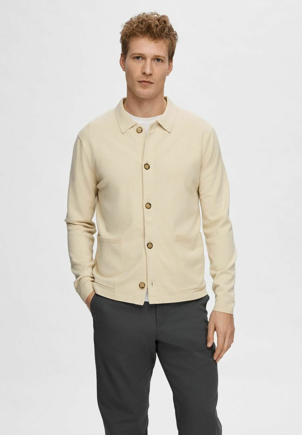 

Кардиган Selected Homme, цвет fog