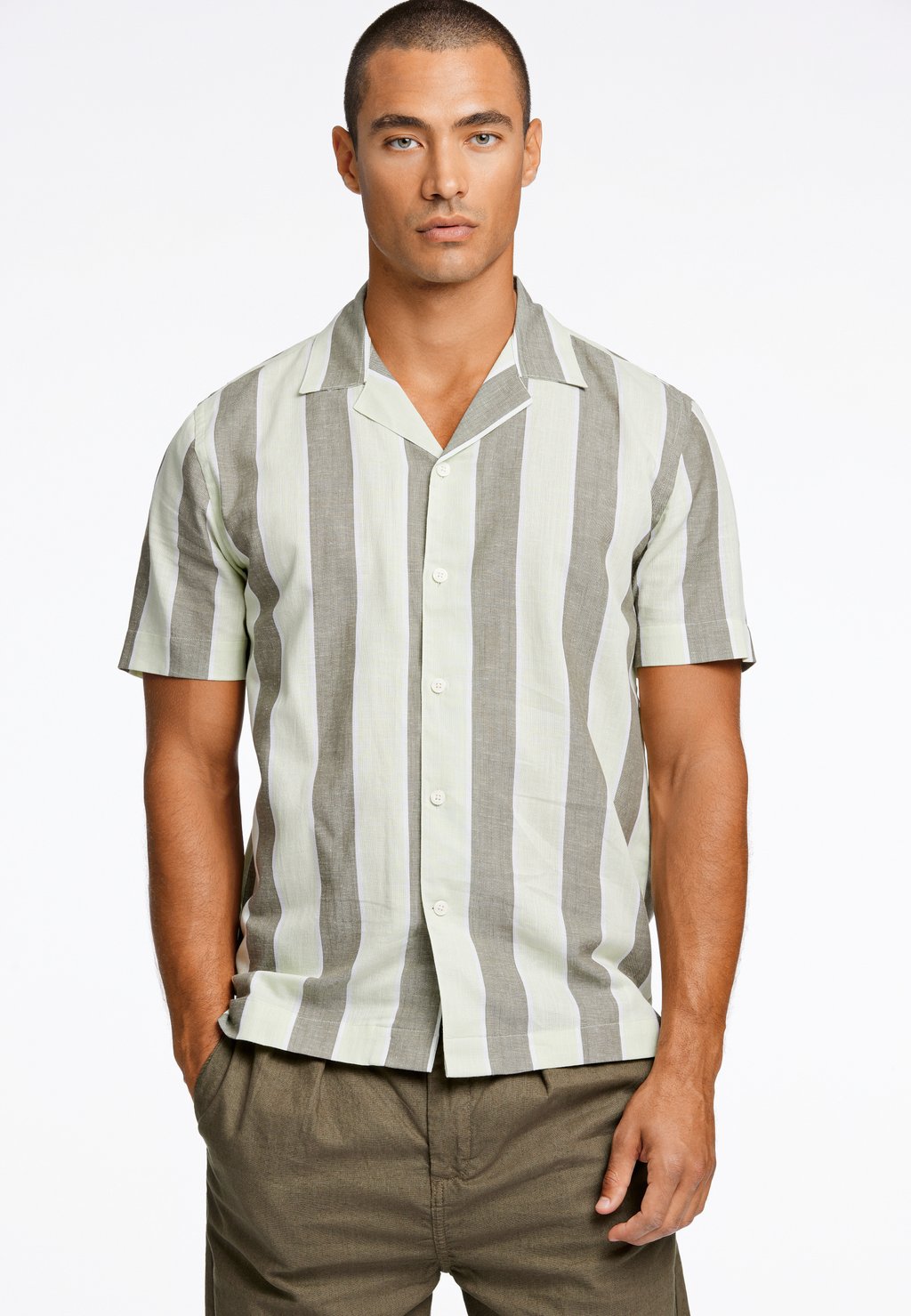 Рубашка STRIPED Lindbergh, цвет mint рубашка striped resort lindbergh цвет blue