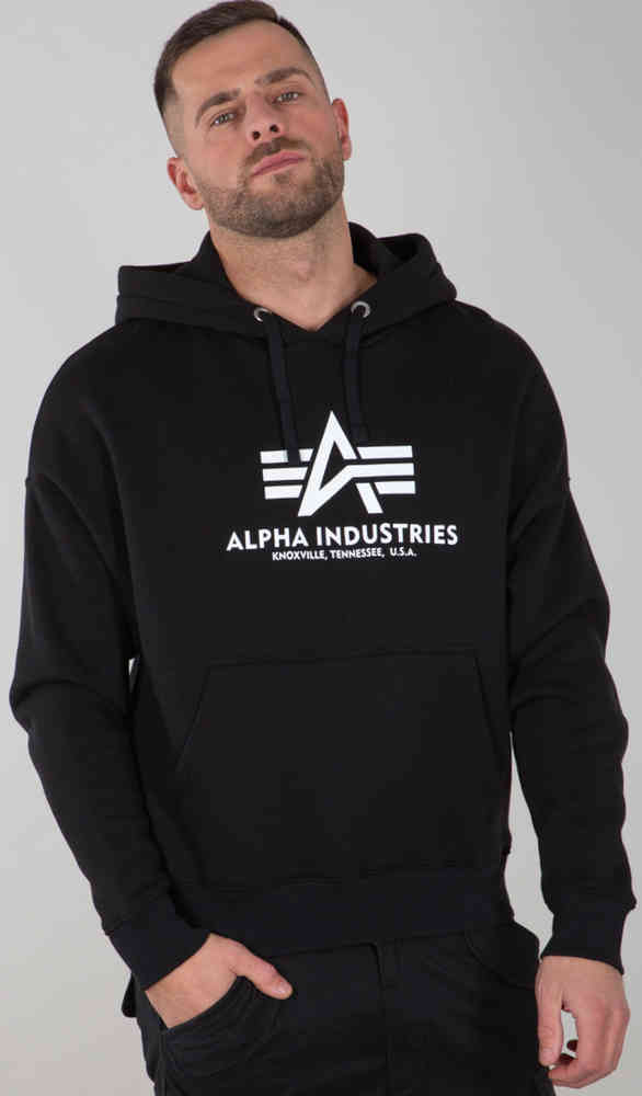 Толстовка с базовой ОС Alpha Industries, черный толстовка alpha industries размер xxl синий