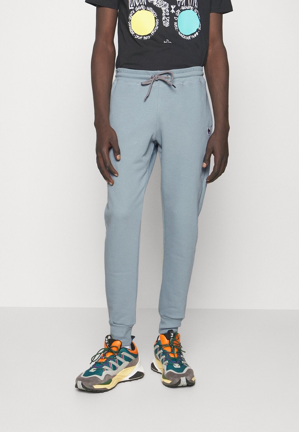 

Спортивные брюки SLIM FIT PANT ZEBRA PS Paul Smith, серо/синий