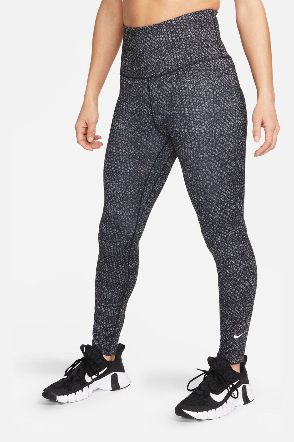 

Леггинсы One Dri-FIT с завышенной талией 7/8 и принтом по всей поверхности Nike, серый