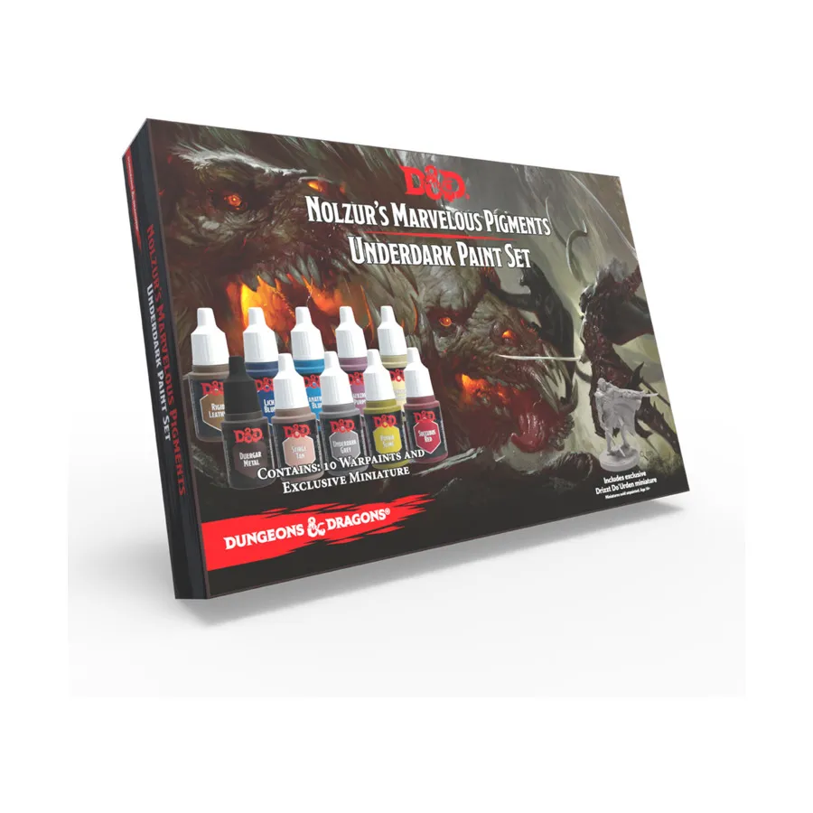 

Набор красок Underdark Dungeons & Dragons Nolzur's Marvelous Pigments, D&D Paints, Brushes & More
