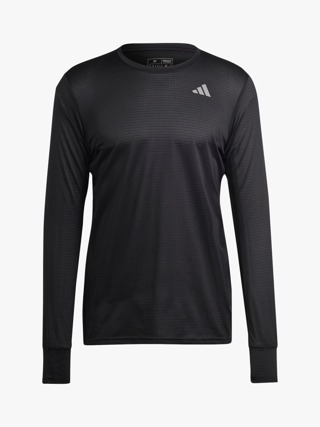 

Adidas Own The Run беговая футболка из переработанного материала с длинными рукавами, черная