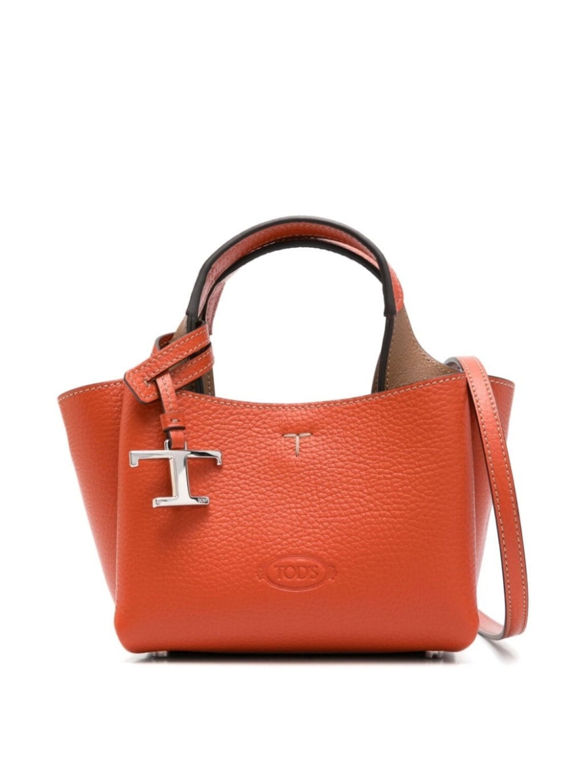 

Tod's сумка-тоут размера мини, оранжевый