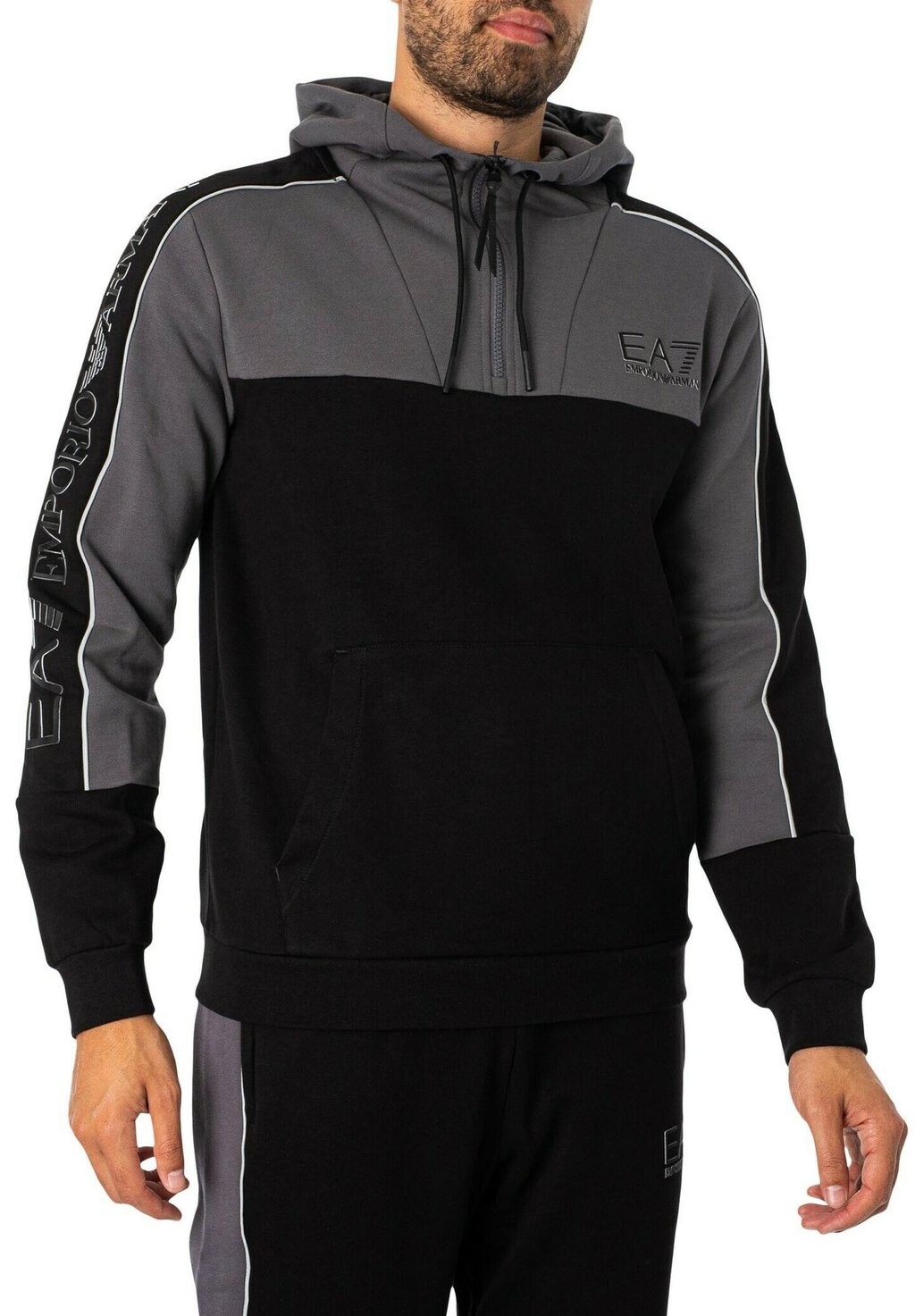 

Толстовка EA7 Emporio Armani, серо-черный
