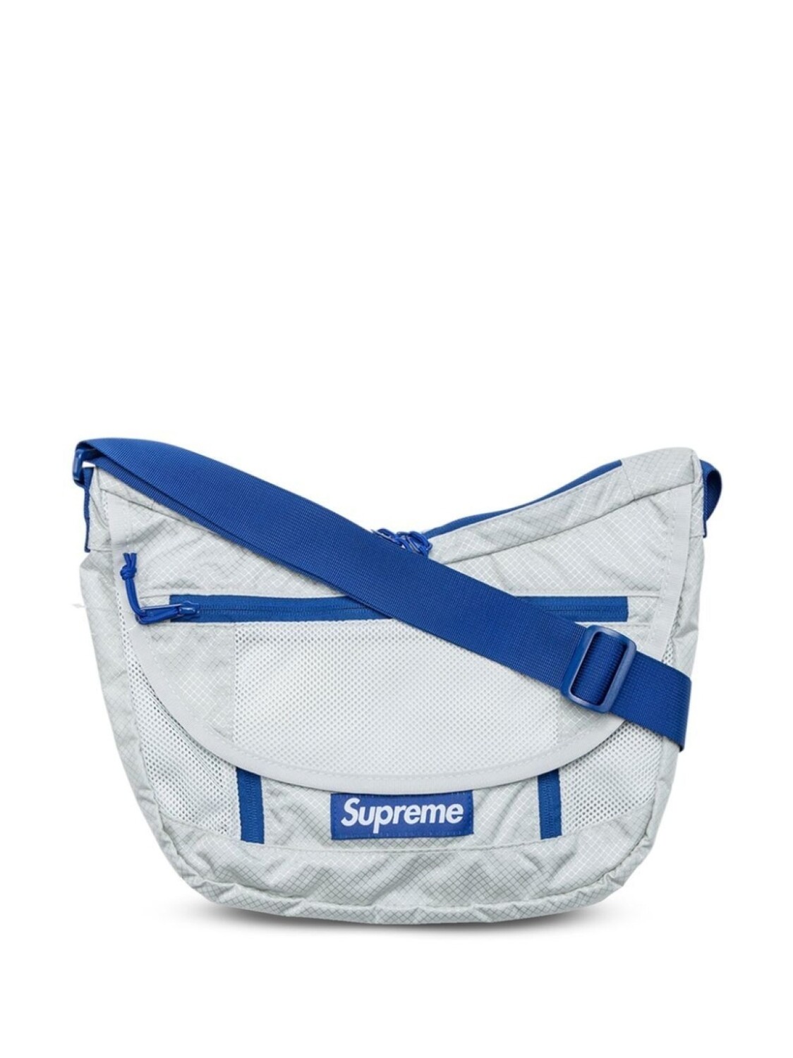 

Supreme сумка на плечо с нашивкой-логотипом, серый