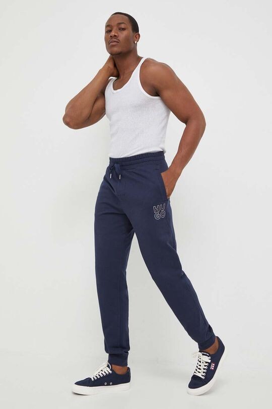 

Хлопковые брюки для отдыха Hugo, синий