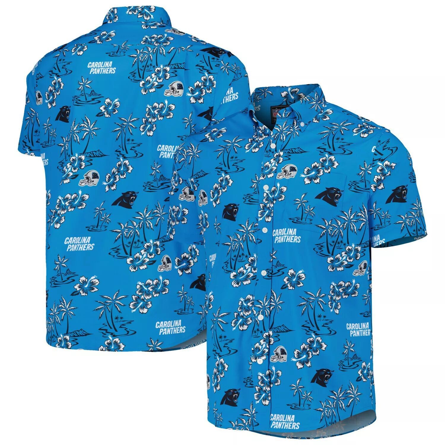 

Мужская рубашка на пуговицах Reyn Spooner Blue Carolina Panthers Kekai