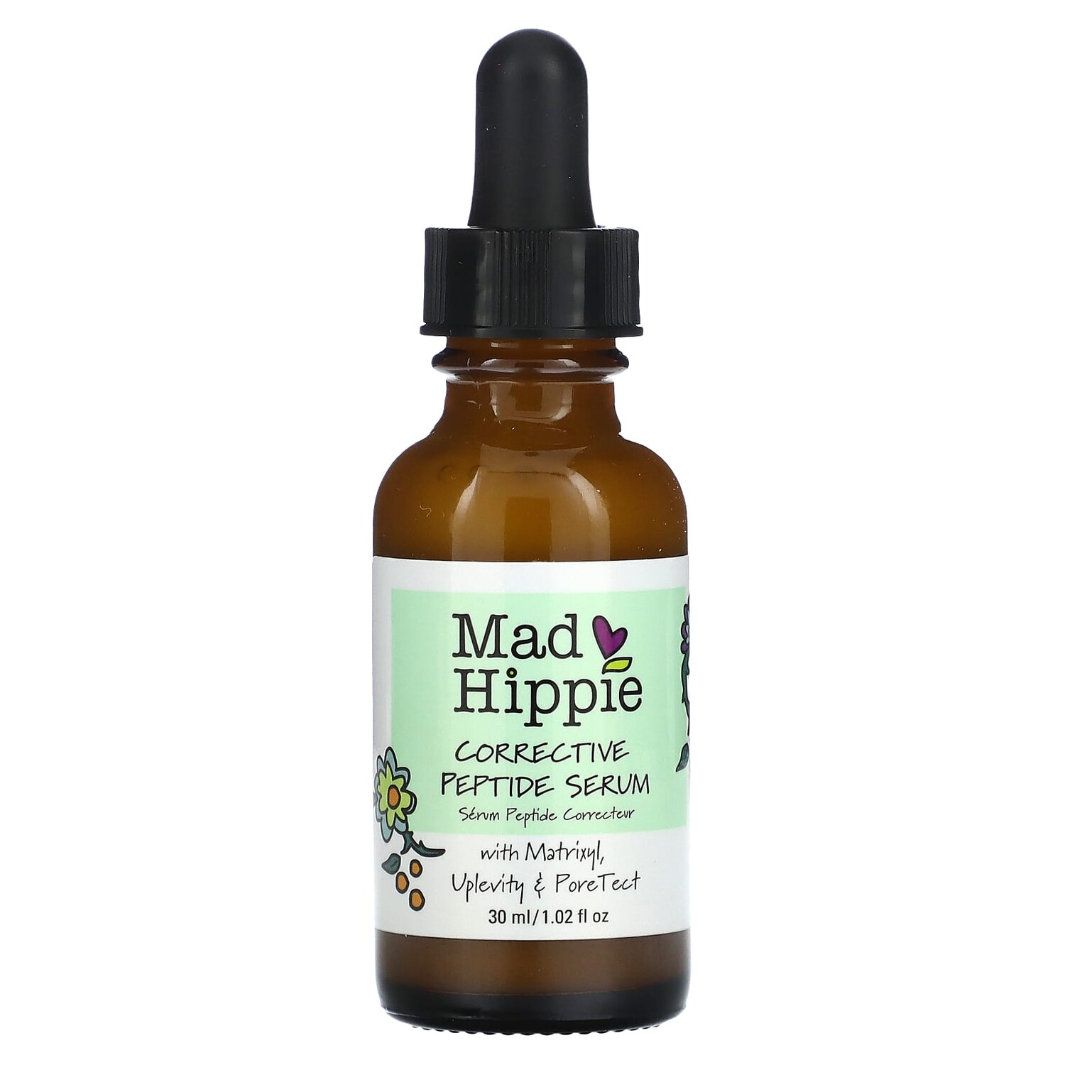 

Корректирующая пептидная сыворотка, 30 мл (1,02 жидк. Унции), Mad Hippie