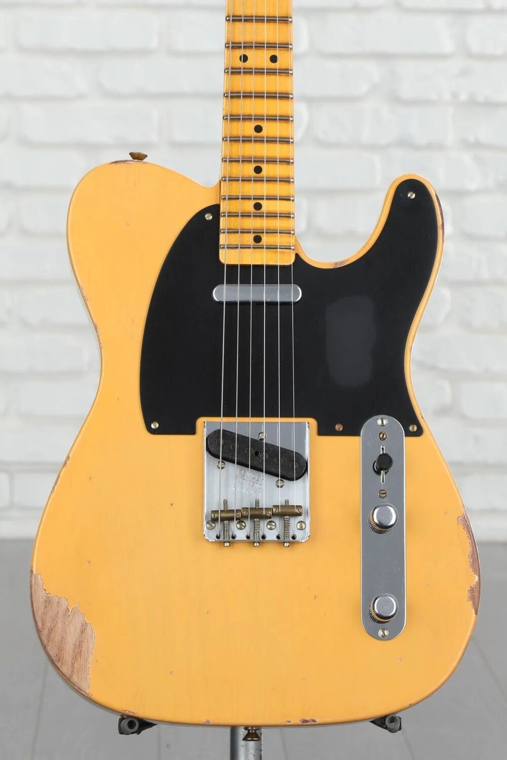 

Новая электрогитара Fender Custom Shop 1950 Double Esquire Relic — Aged Nocaster Blonde
