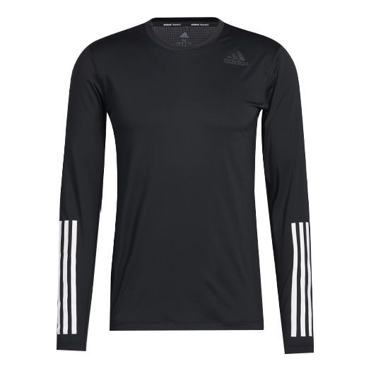 Футболка adidas Training Sports Round Neck Long Sleeves Black, черный цена и фото