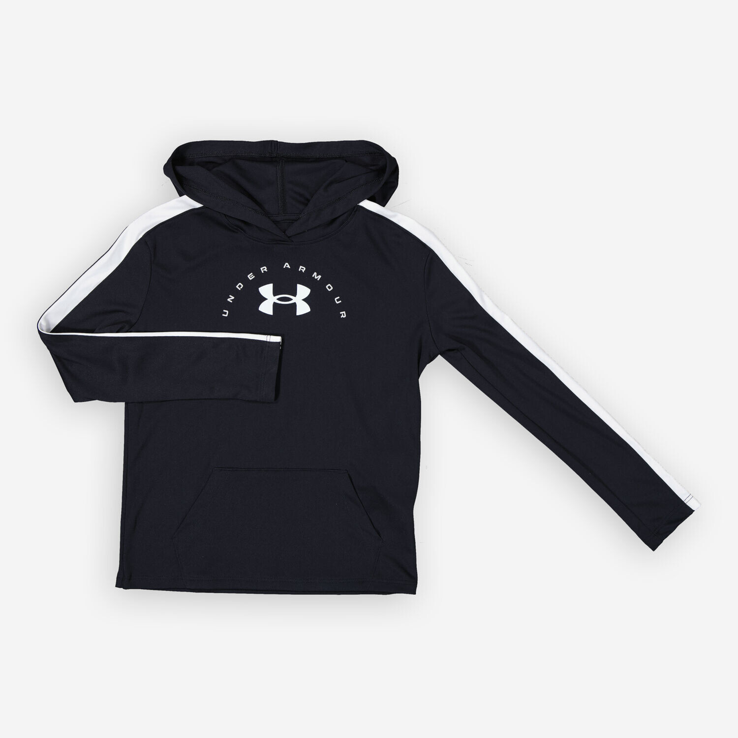

Черная толстовка с белой окантовкой и логотипом Under Armour, Черный