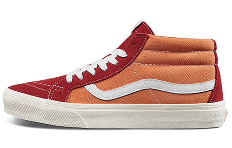 

Туфли для скейтбординга унисекс Vans SK8 MID красный/оранжевый