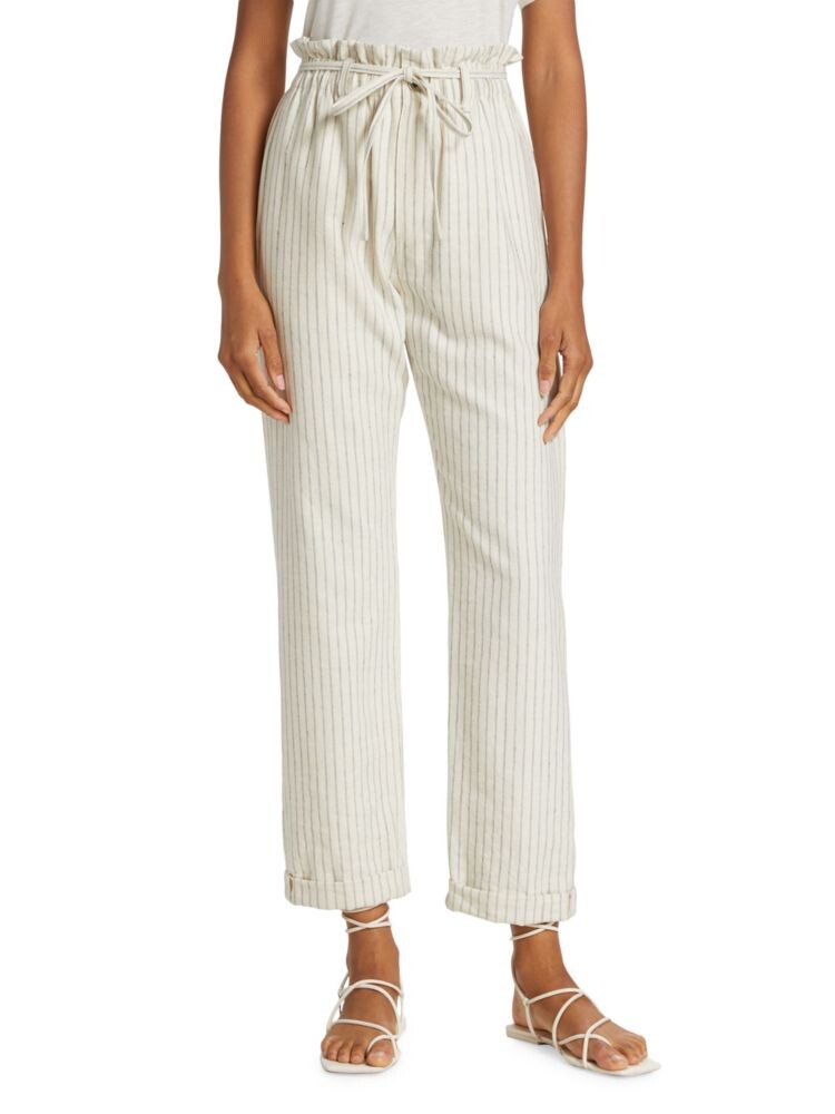 

Прямые брюки с завязками Rag & Bone, цвет Natural