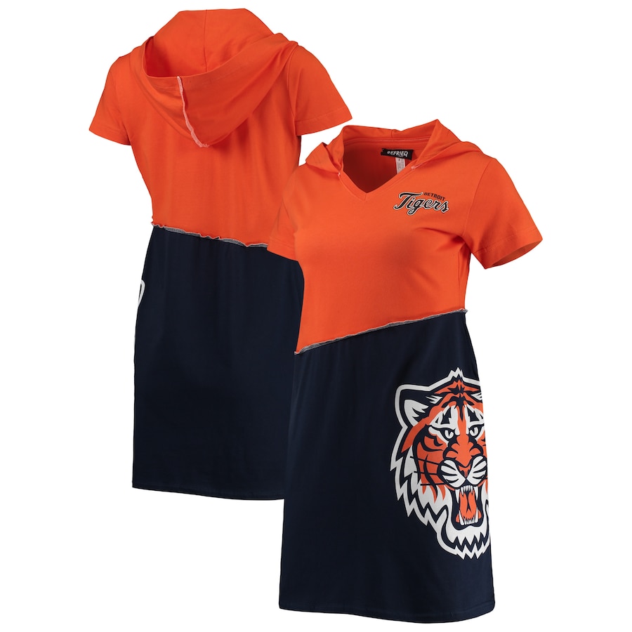 

Платье-худи Refried Apparel Detroit Tigers, оранжевый