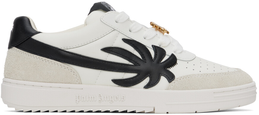 

Бело-черные кроссовки Университета Палм-Бич Palm Angels, цвет White/Black