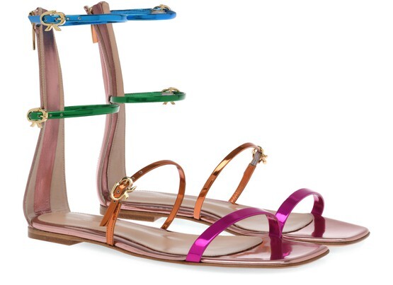

Сандалии Ribbon Downtown на плоской подошве Gianvito Rossi