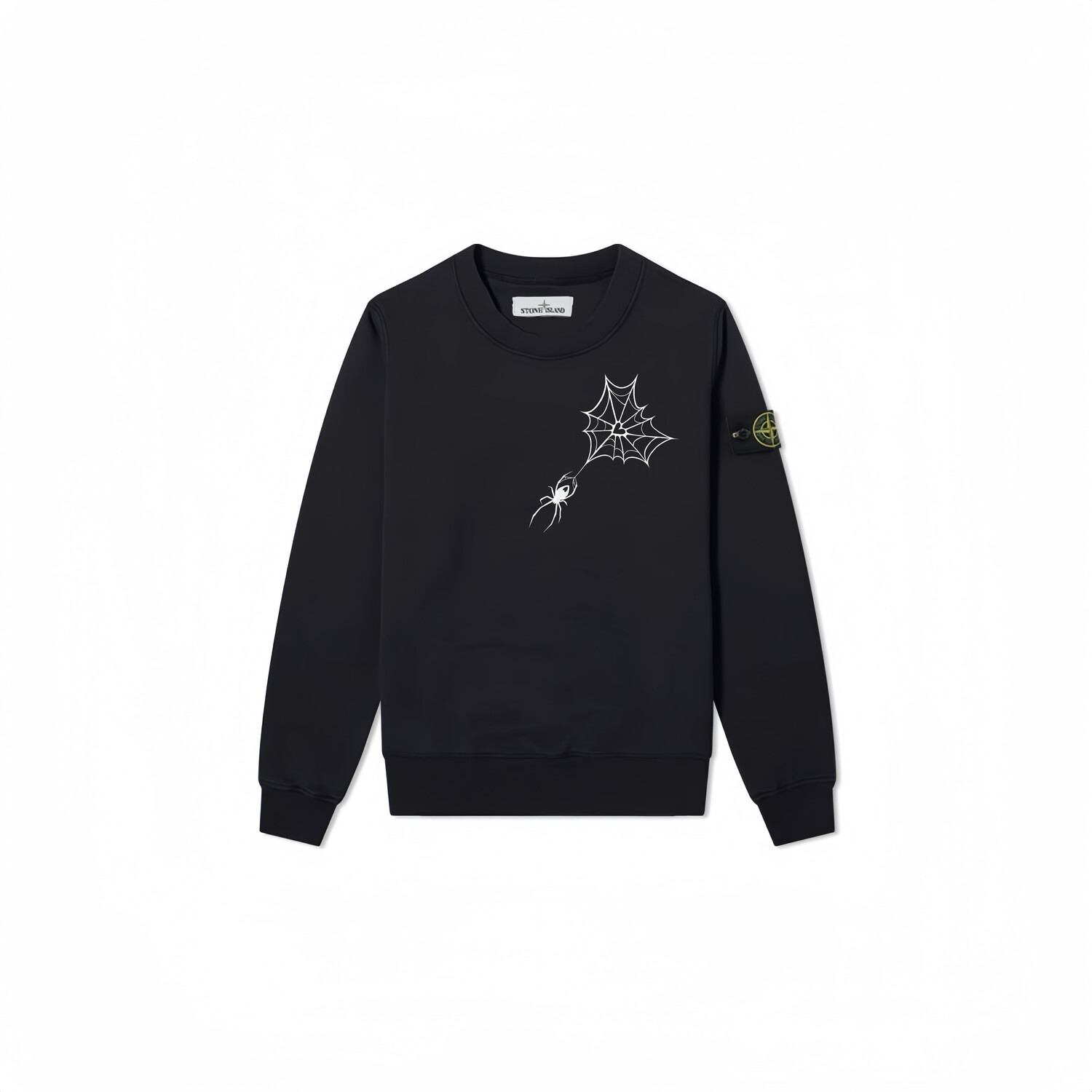 

Толстовка унисекс черная Stone Island, черный