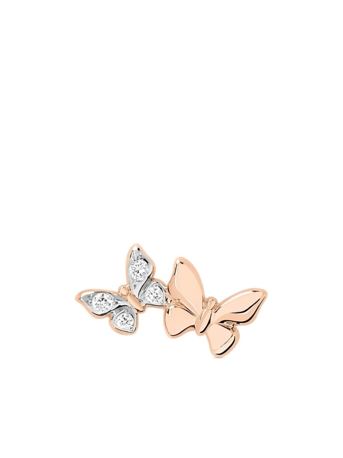 

Серьга-гвоздик Butterfly из розового золота с бриллиантами Dodo, розовый
