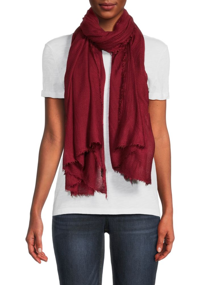 цена Объемный шарф с шевроном La Fiorentina, цвет Burgundy