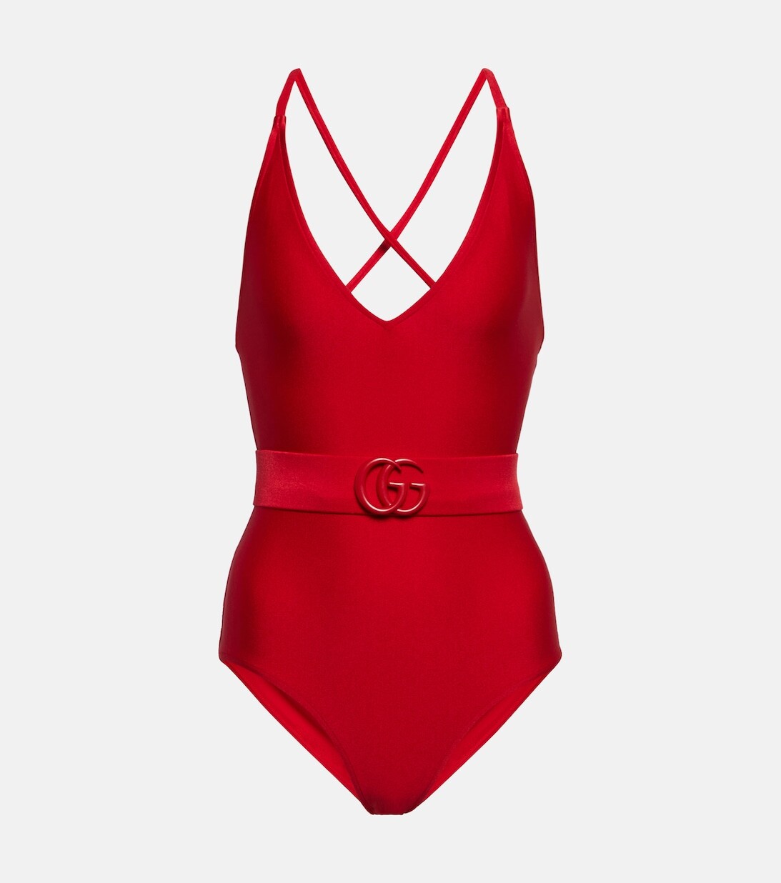 

Купальник с поясом GUCCI, красный