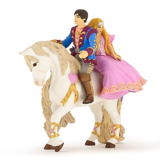 Папо, Коллекционная статуэтка, набор фигурок Принц и Принцесса на коне Papo ws 444 статуэтка индеец на коне