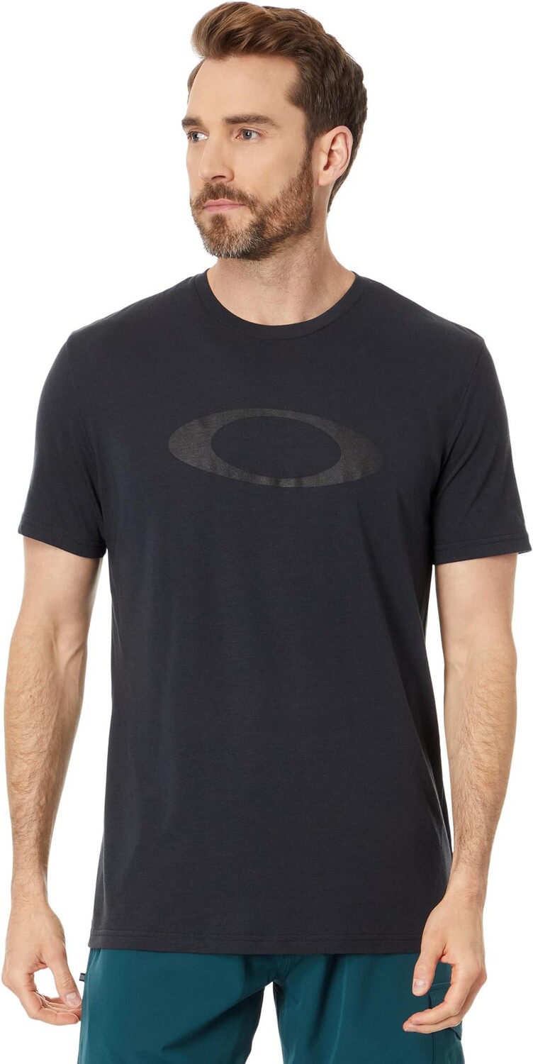 

Футболка O-Bold с короткими рукавами в форме эллипса Oakley, цвет Black/Black
