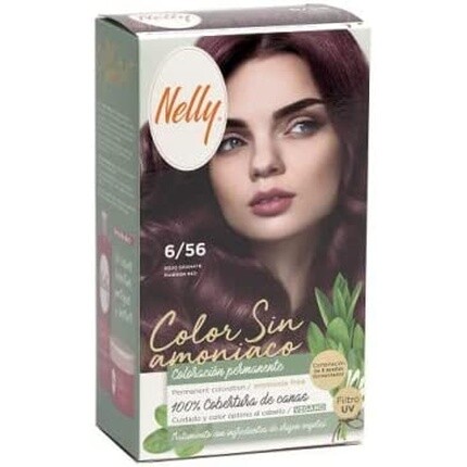 

Краска для волос без аммиака 6/56 Гранатовый Красный, Nelly