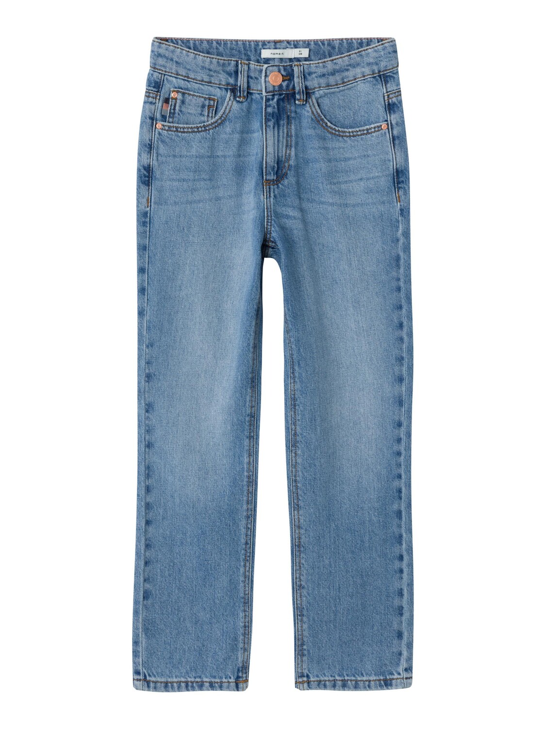 

Джинсы name it Straight hose regular fit, цвет medium blue denim