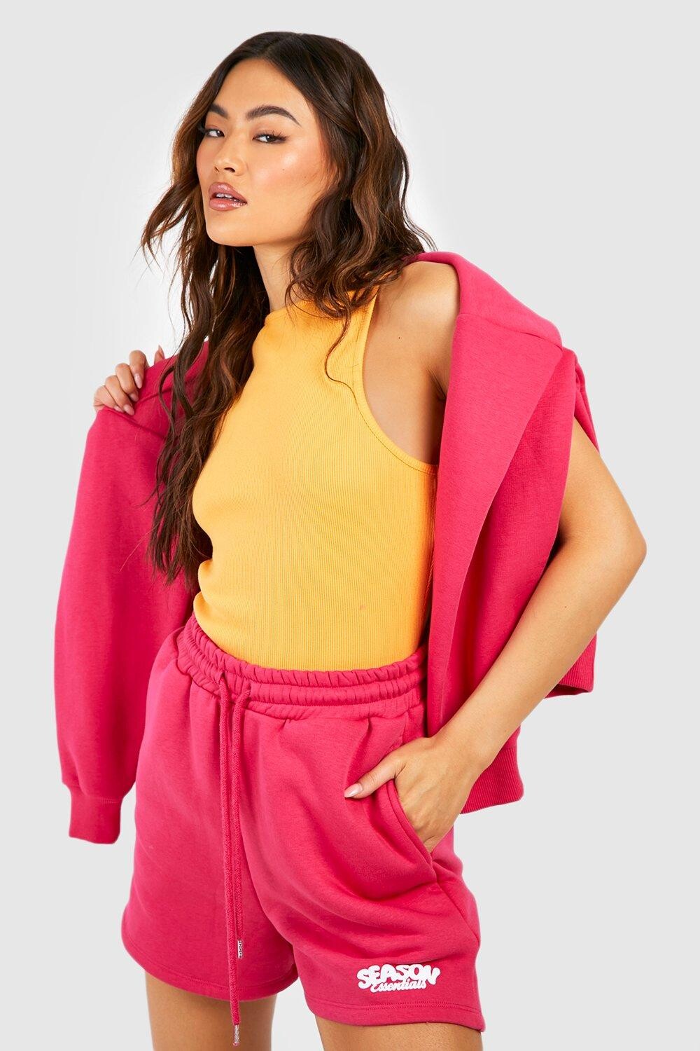 

Боди racer rib Boohoo, оранжевый