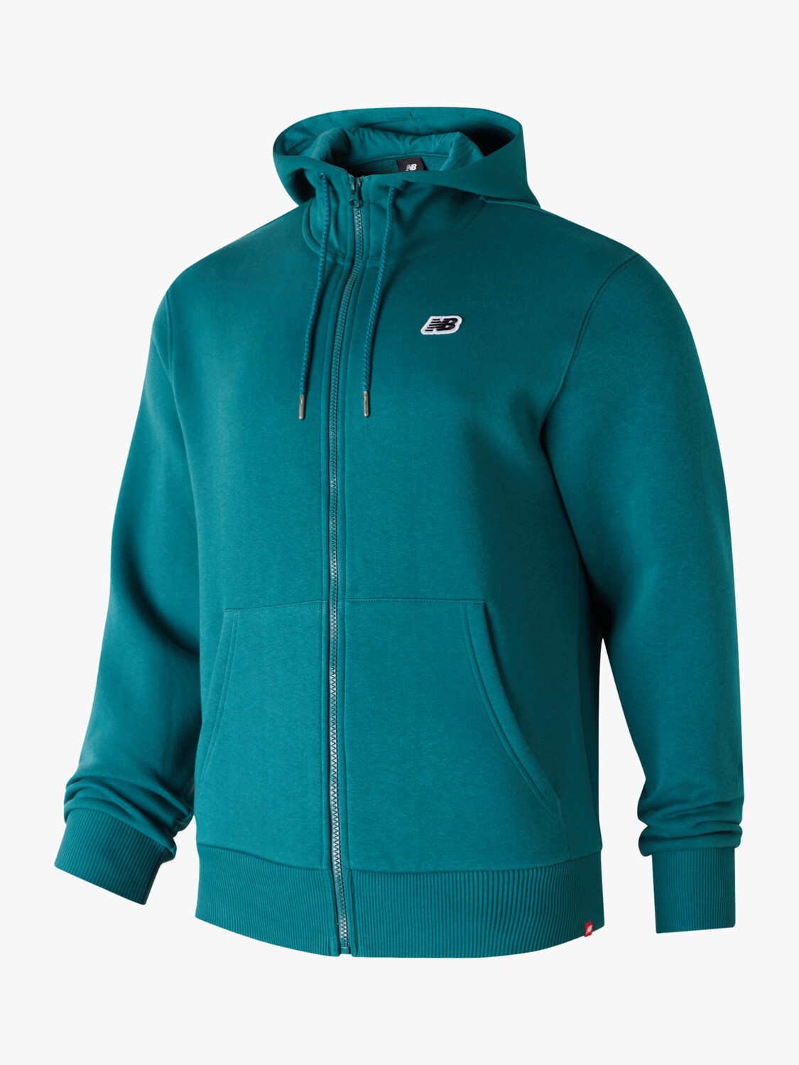 

Толстовка на молнии с небольшим логотипом New Balance, зеленый