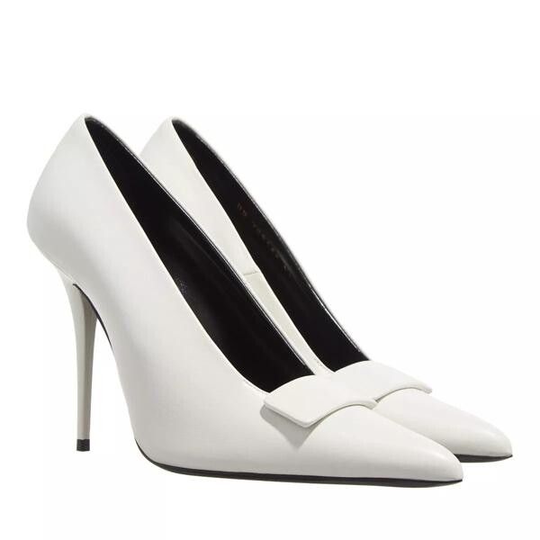 

Туфли kayla leather buckle pumps Saint Laurent, бежевый