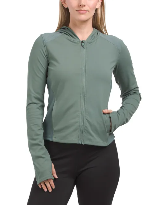 

Укороченная куртка с капюшоном на молнии Lux Hayden 90 Degree By Reflex, цвет Laurel Wreath