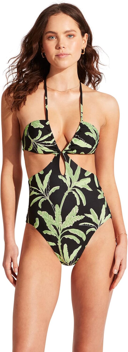 

Комбинезон Palm Paradise с завязками Seafolly, черный