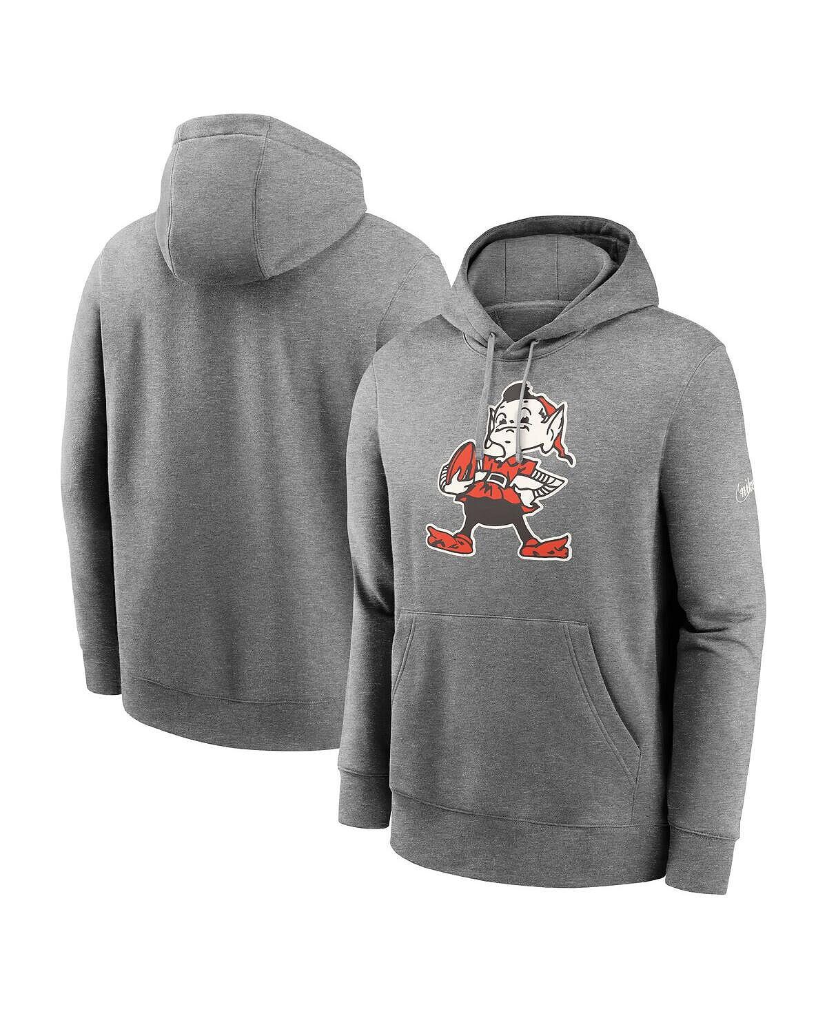 

Мужской пуловер с капюшоном цвета древесного угля Cleveland Browns Rewind Club Nike
