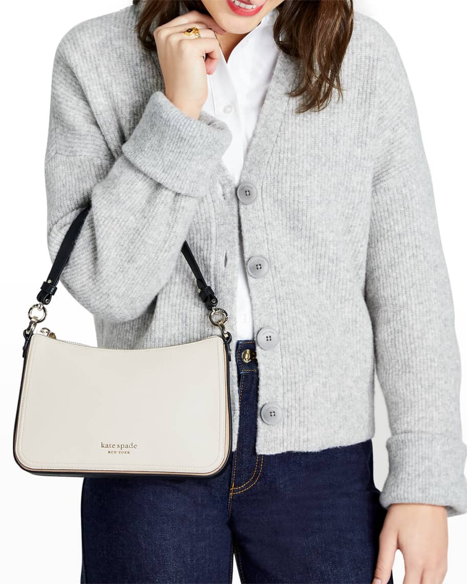 

Трансформируемая сумка через плечо из шагреневой кожи kate spade new york