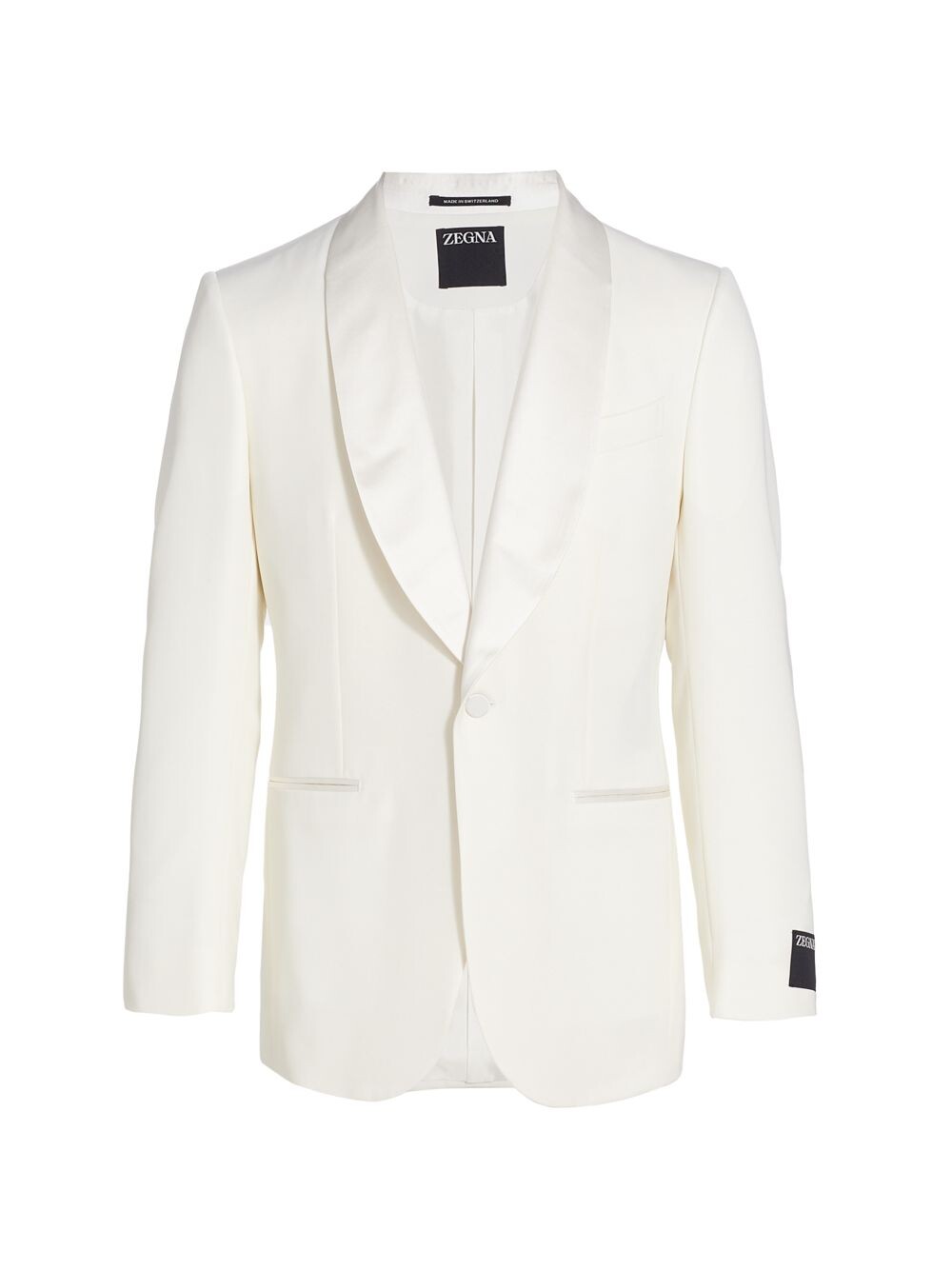 

Вечерняя куртка из атласной шали ZEGNA, Серый