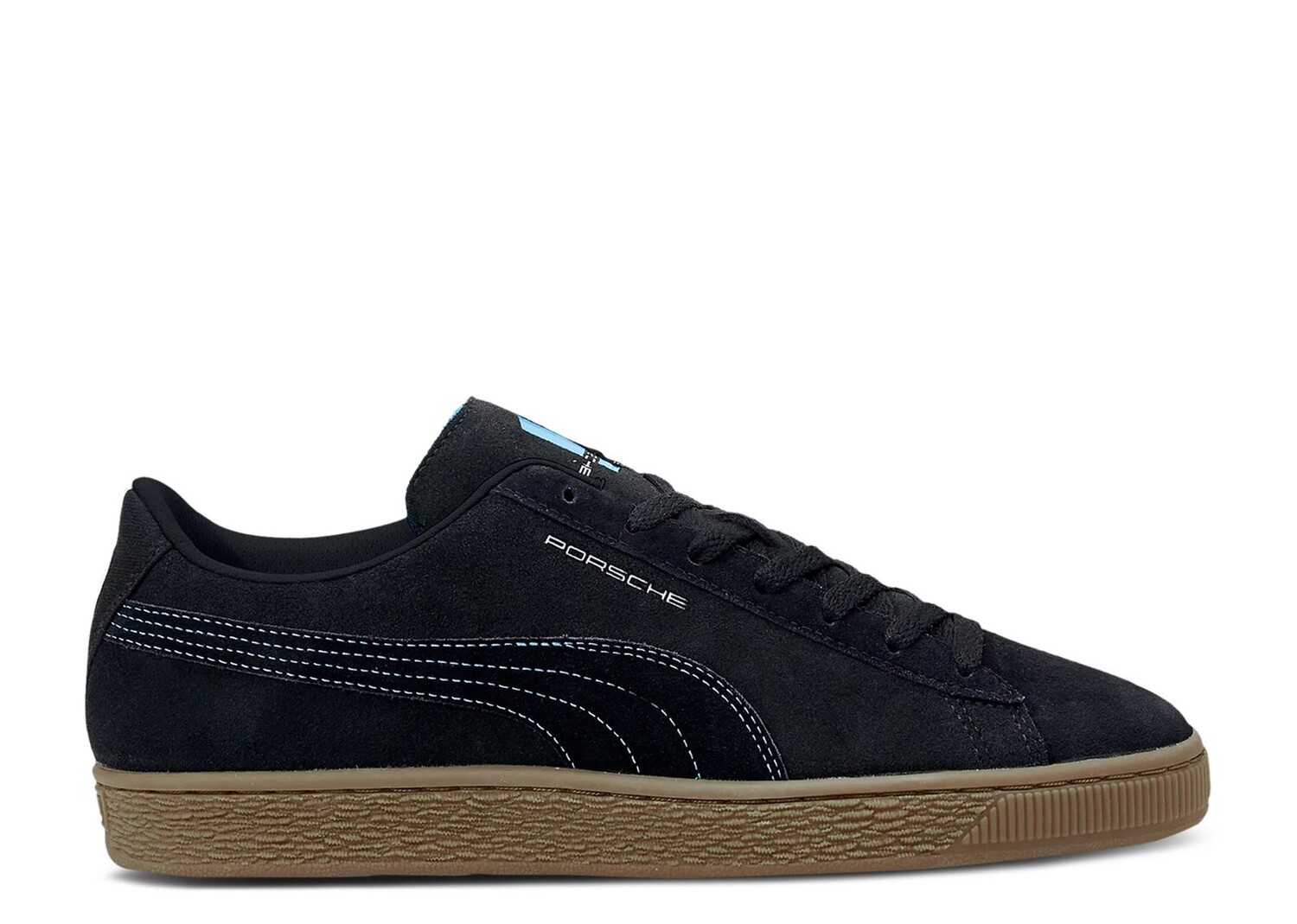 

Кроссовки Puma Porsche Legacy X Suede 'Black Gum', черный