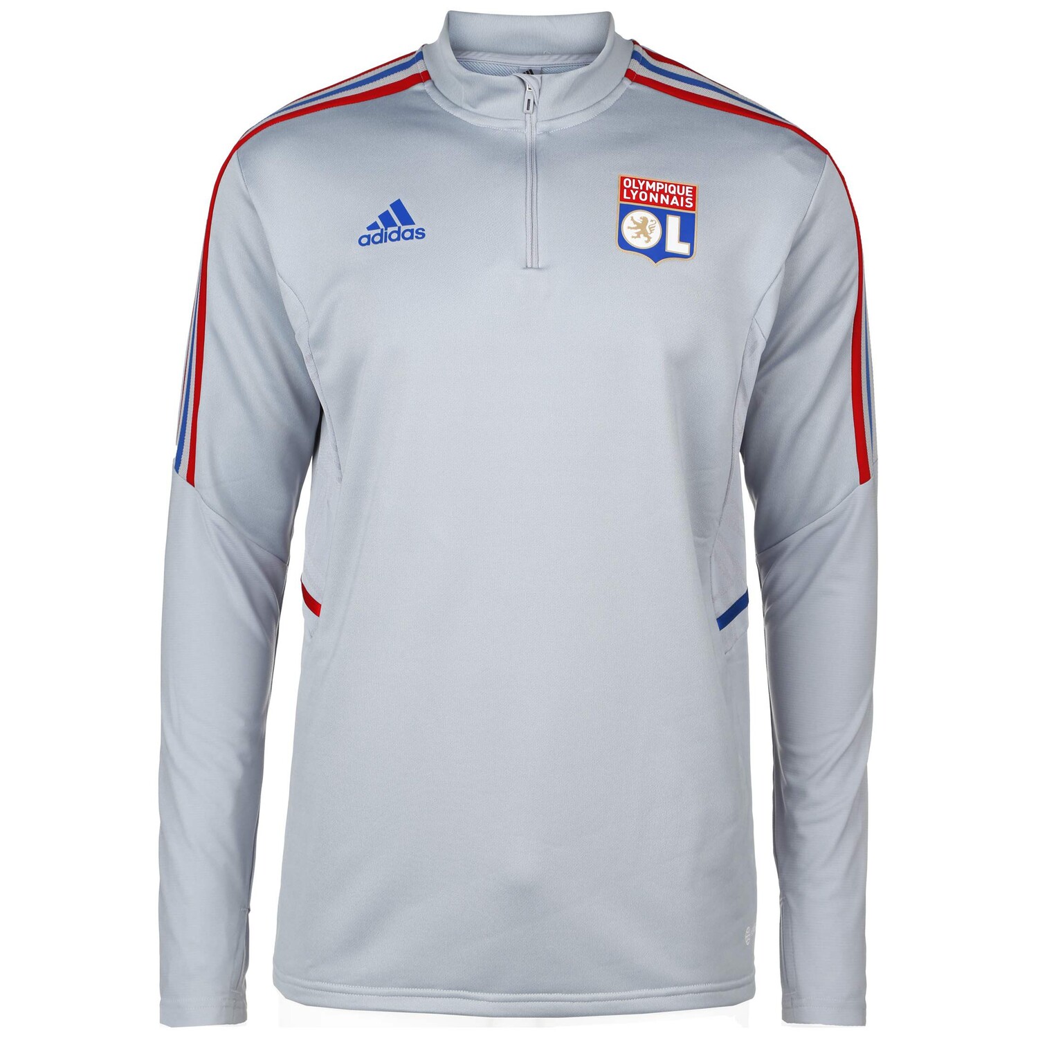 

Толстовка adidas Performance Trainingspullover Olympique Lyon, цвет grau/rot