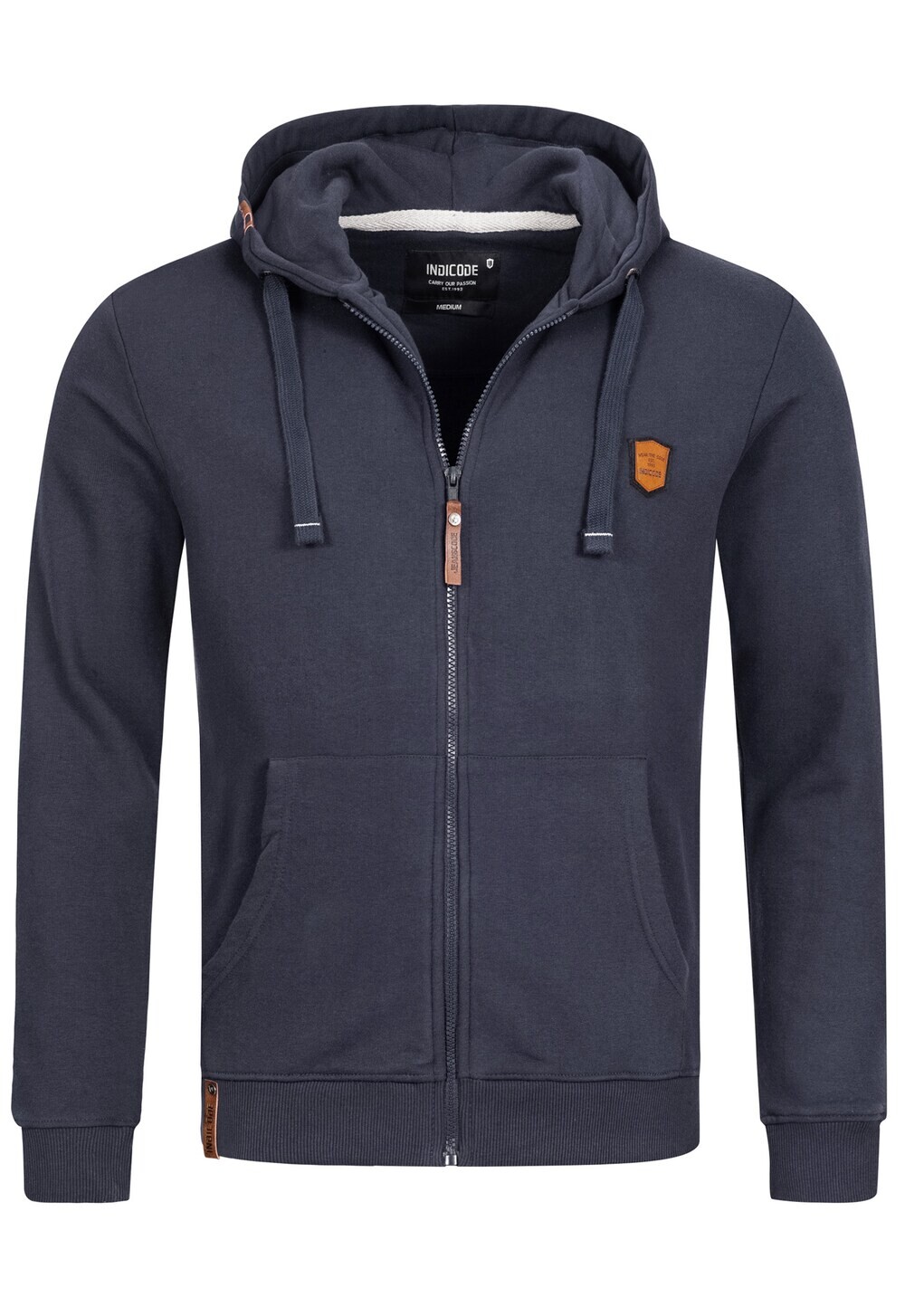 

Толстовка на молнии INDICODE JEANS Braidwood, горечавка