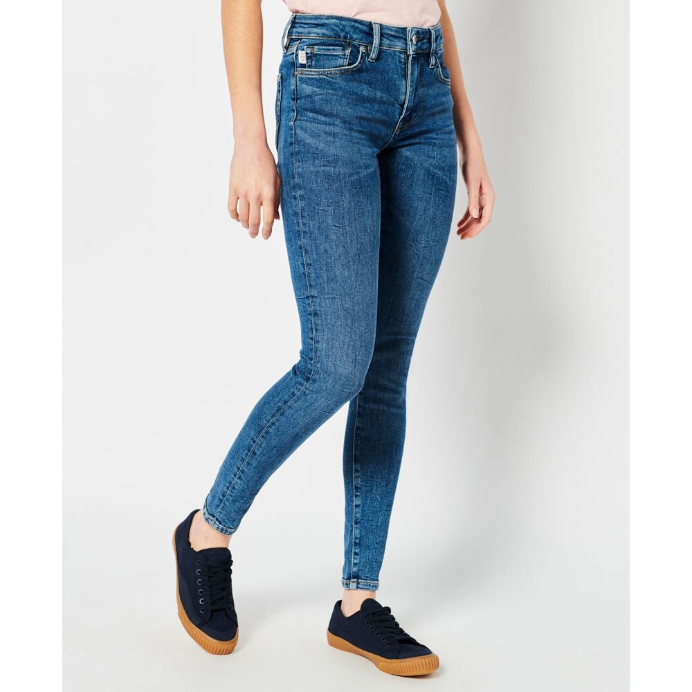 

Джинсы Superdry Mid Rise Skinny, синий